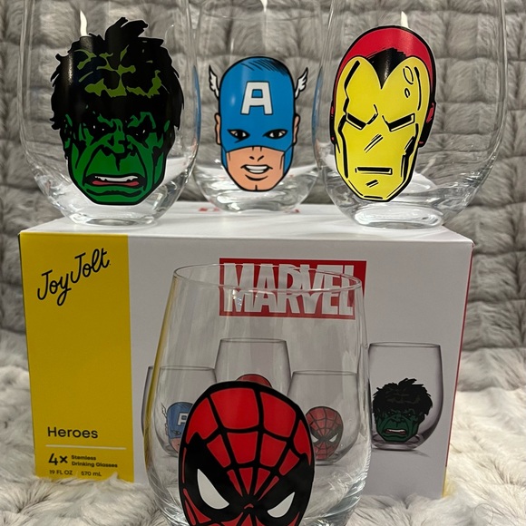 Marvel Superhero Stemless Drinking Glass Set (4) - Picture 3 of 8